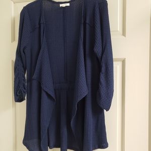 Maurices Waterfall Cardigan, Navy, Size Large